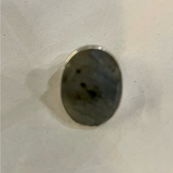 Crocodile Jasper Ring with silver adjustable setting - Picture 3 of 6